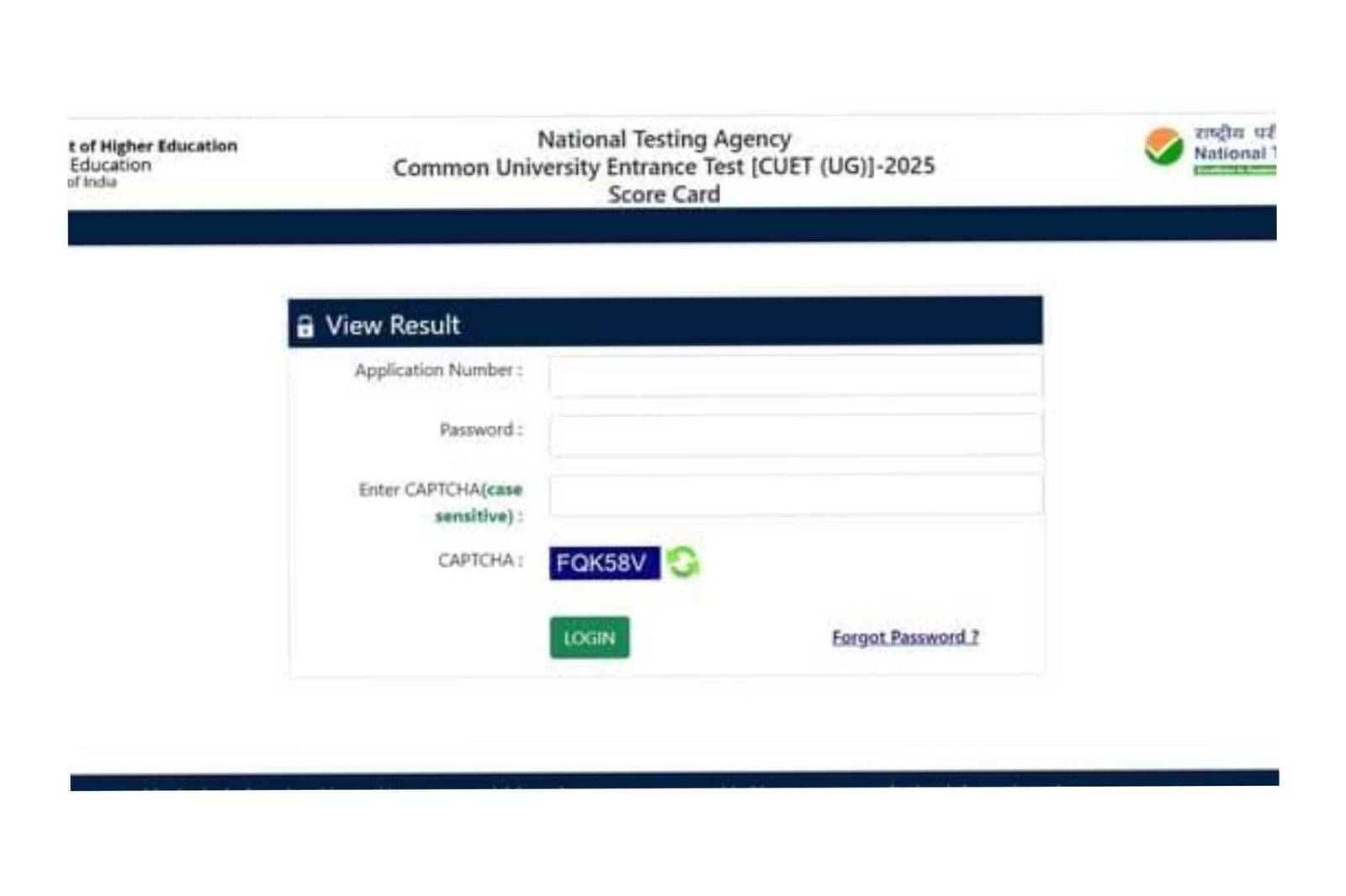 NTA CUET UG Result 2025